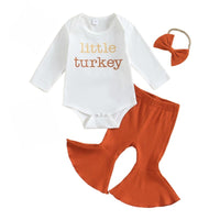 Little Turkey Flare Pants Set - The Ollie Bee