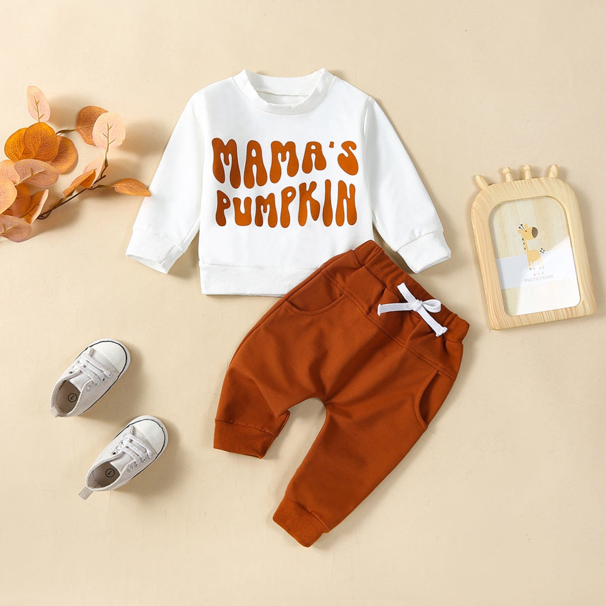 Mama's Pumpkin Sweatsuit - The Ollie Bee