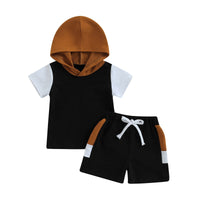 Patchwork Hooded Set - The Ollie Bee