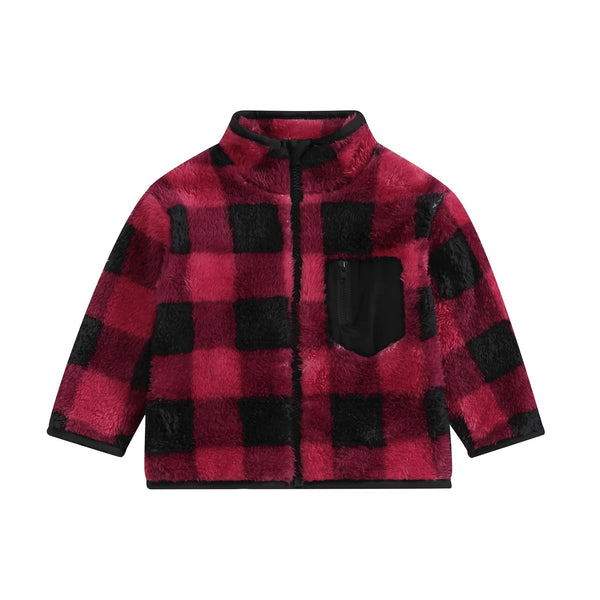 Plaid Fleece Jacket - The Ollie Bee