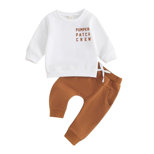 Pumpkin Patch Crew Sweatsuit - The Ollie Bee