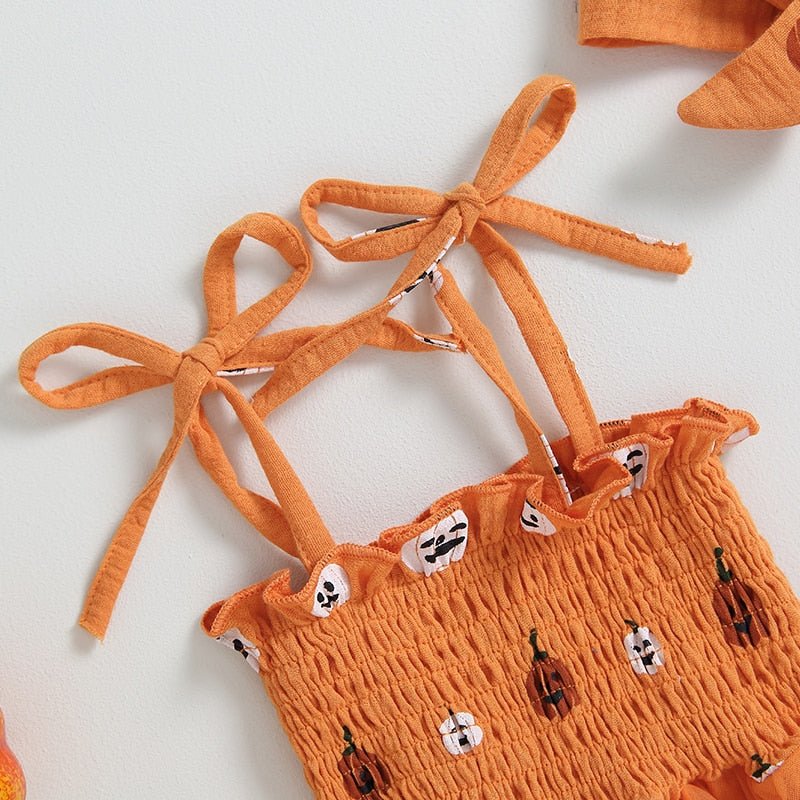 Pumpkin Tutu Onesie with Headband - The Ollie Bee