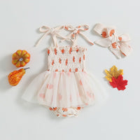 Pumpkin Tutu Onesie with Headband - The Ollie Bee