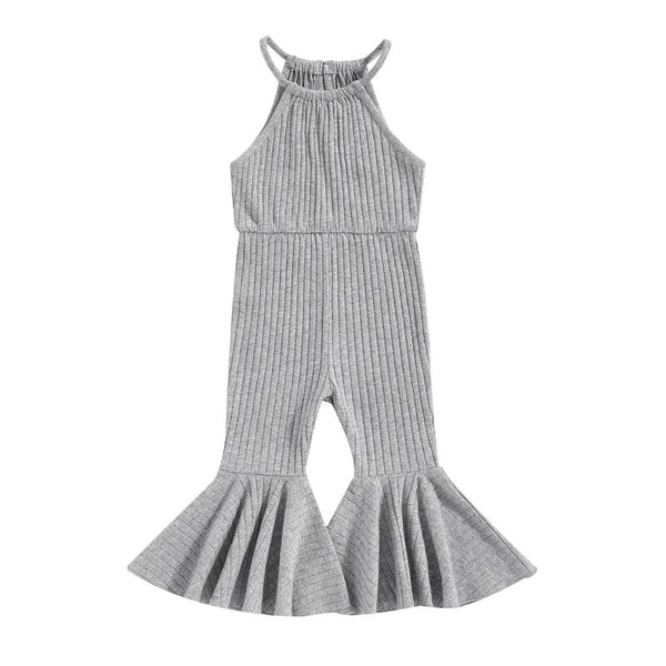 Ribbed Flare Jumpsuit - The Ollie Bee