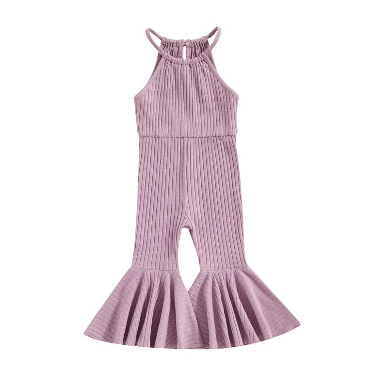 Ribbed Flare Jumpsuit - The Ollie Bee