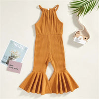Ribbed Flare Jumpsuit - The Ollie Bee