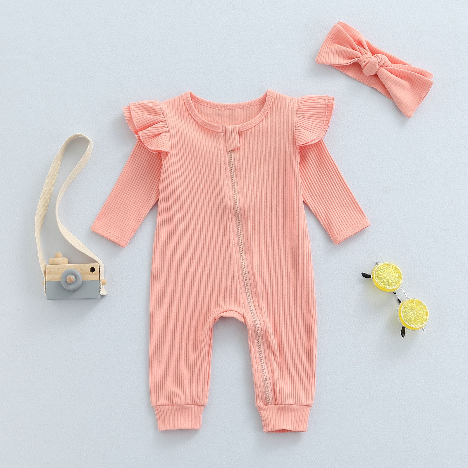Ribbed Footie and Headband - The Ollie Bee