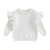 Ruffle Shoulder Sweater - The Ollie Bee
