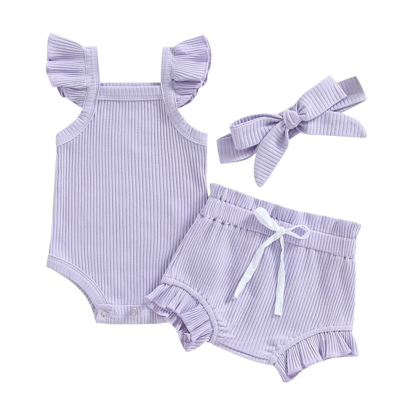 Ruffle Tank and Shorts Set - The Ollie Bee
