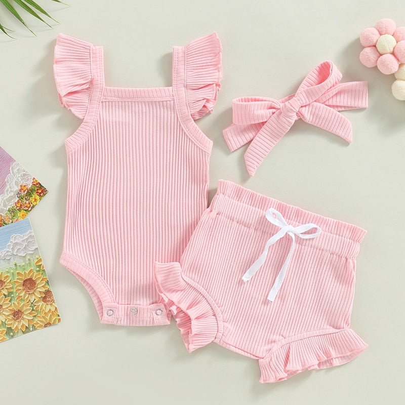 Ruffle Tank and Shorts Set - The Ollie Bee