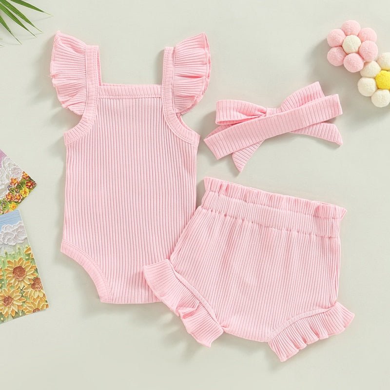 Ruffle Tank and Shorts Set - The Ollie Bee