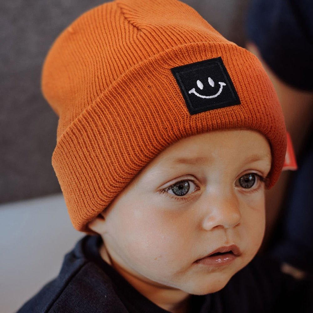 Smiley Fold Beanie - The Ollie Bee
