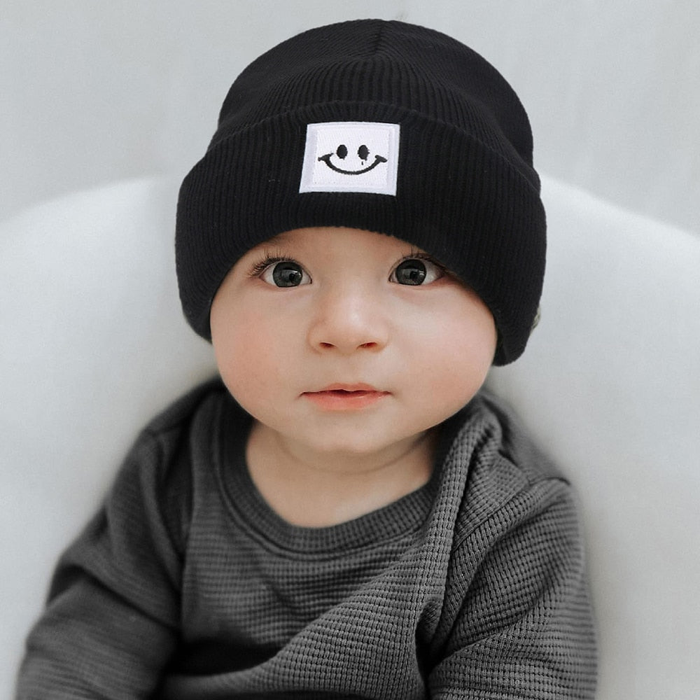 Smiley Fold Beanie - The Ollie Bee
