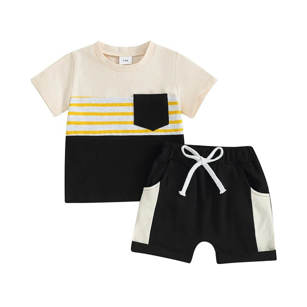 Striped Patchwork Set - The Ollie Bee