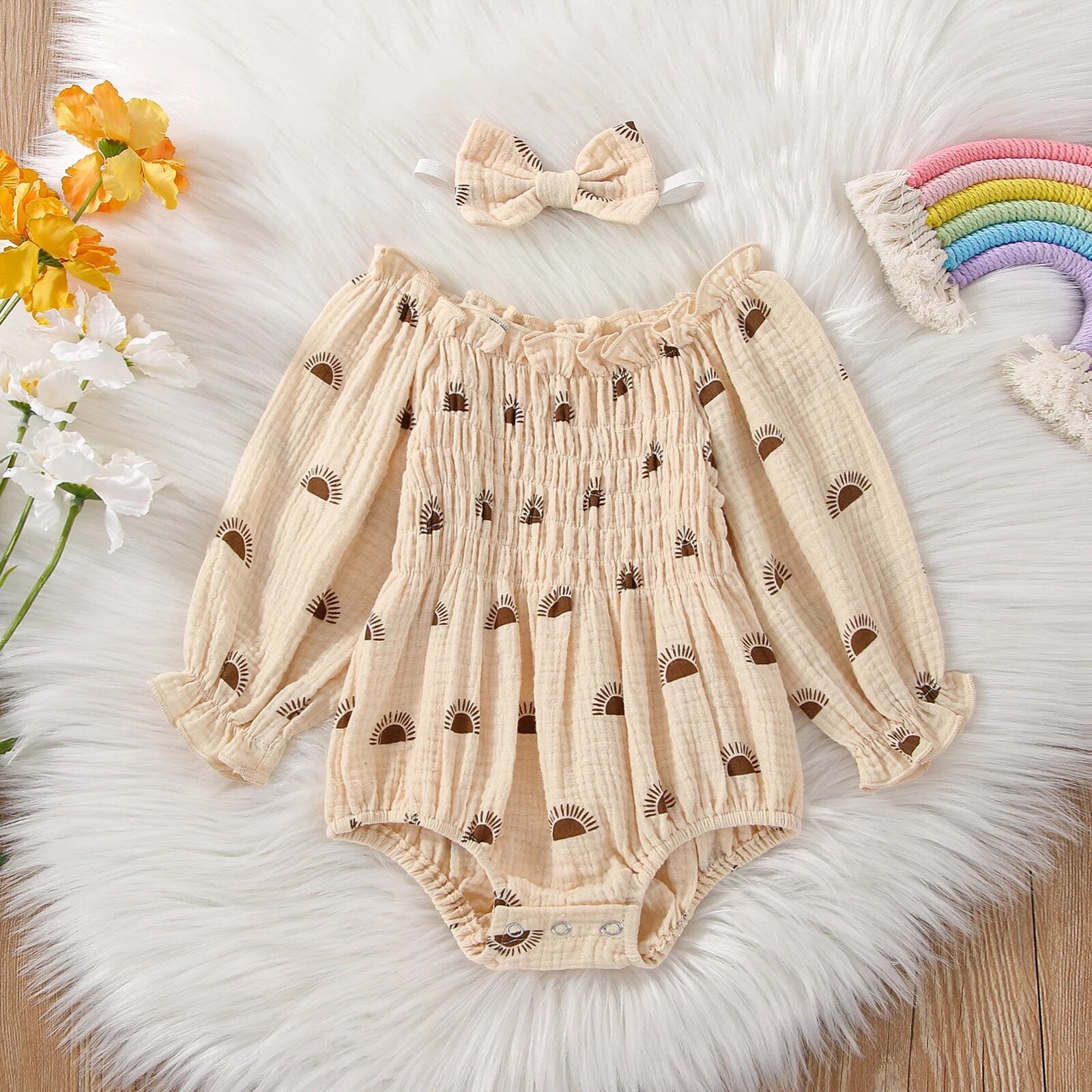 Sunshine Bubble Romper - The Ollie Bee