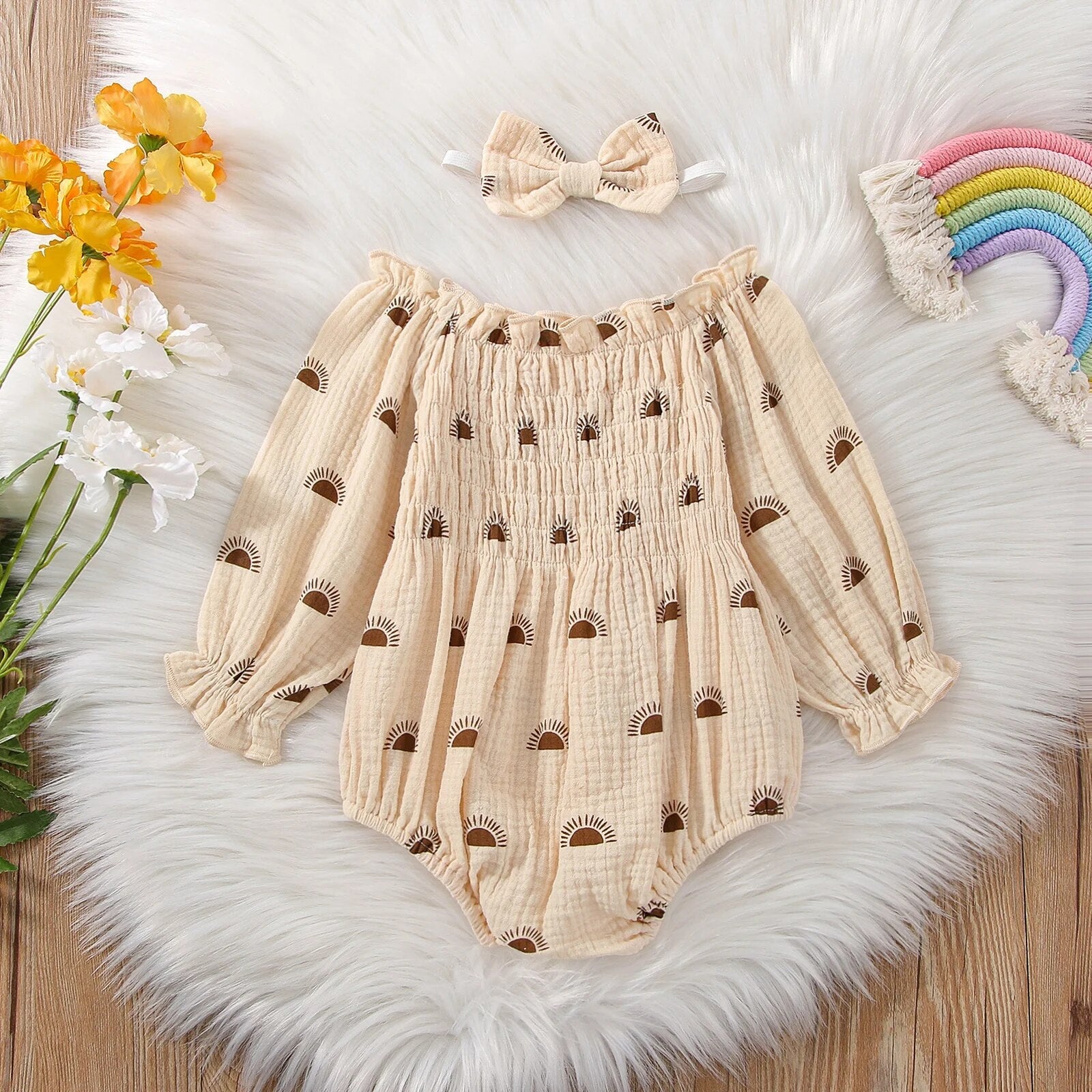 Sunshine Bubble Romper - The Ollie Bee