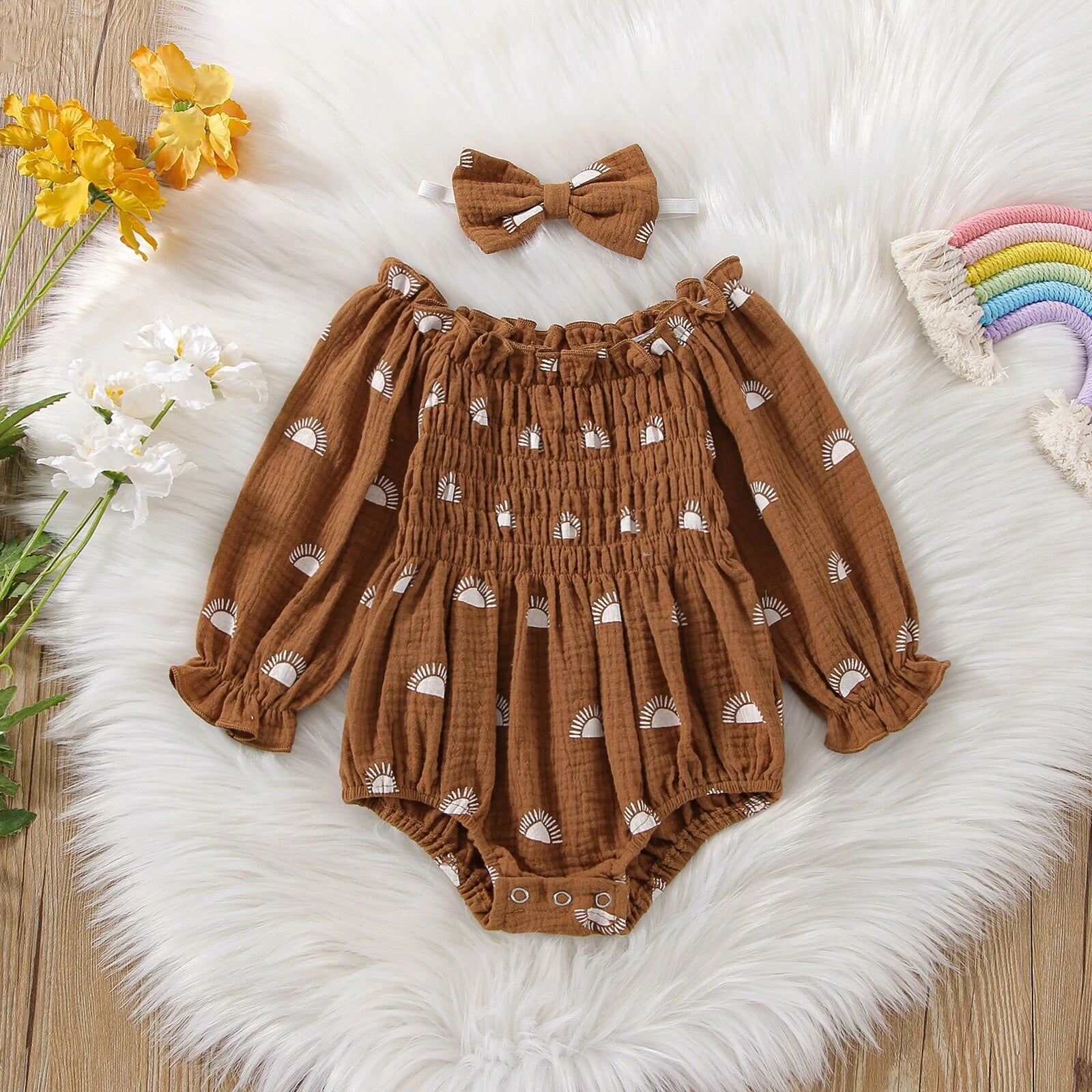 Sunshine Bubble Romper - The Ollie Bee
