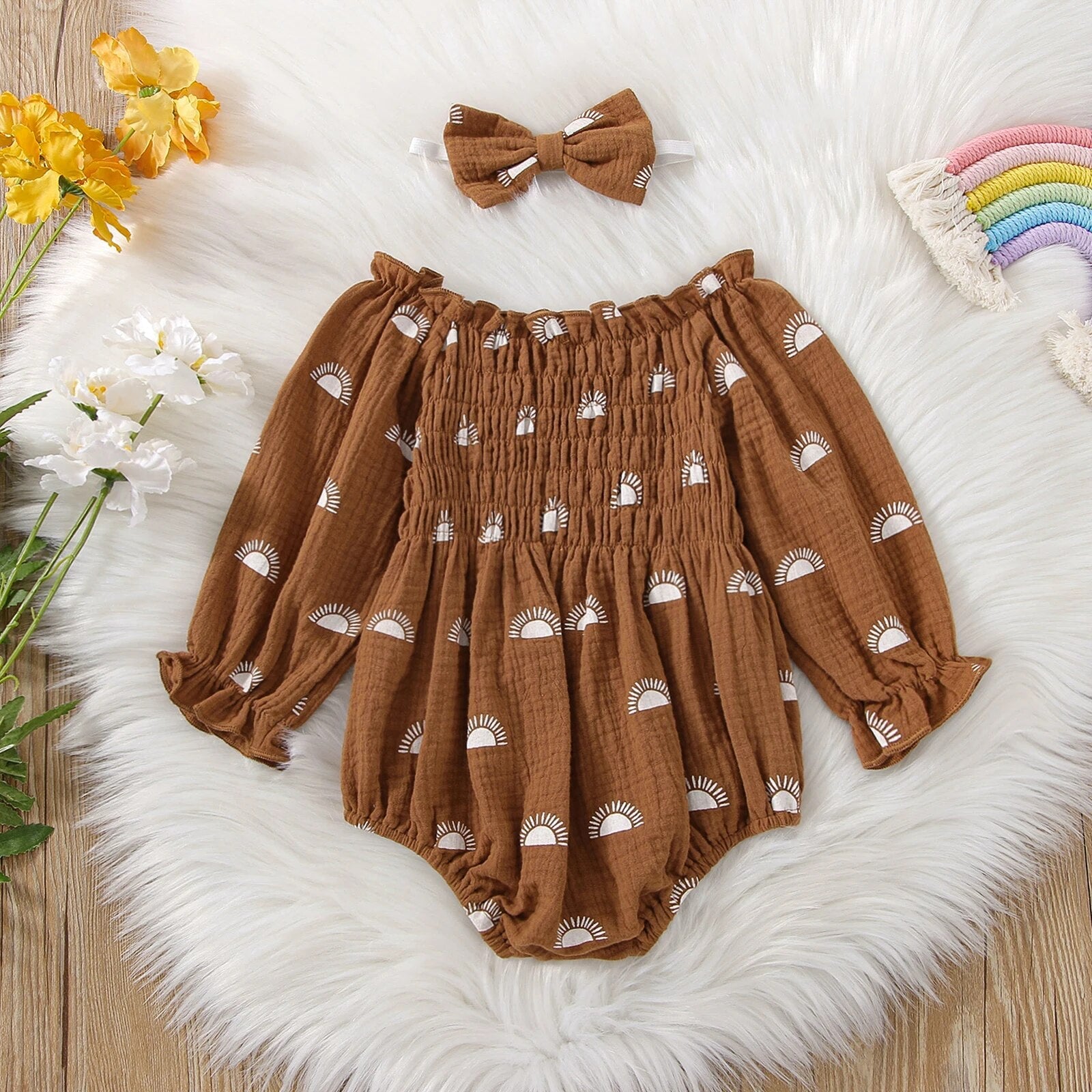 Sunshine Bubble Romper - The Ollie Bee