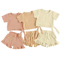 T-Shirt with Ruffle Shorts - The Ollie Bee