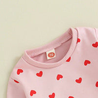 Tiny Hearts Sweatsuit - The Ollie Bee