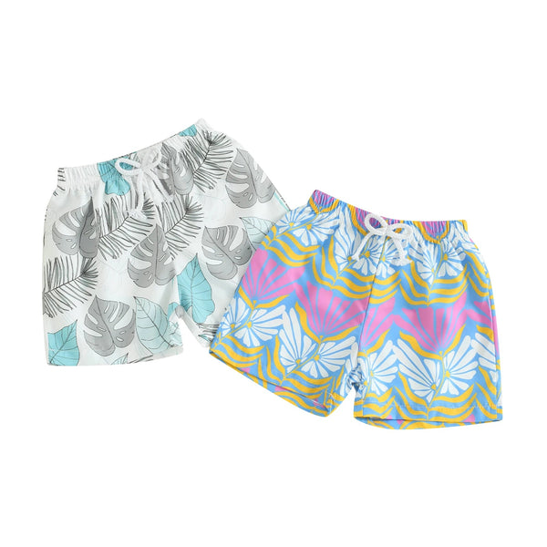 Tropical Board Shorts Set - The Ollie Bee