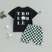 Trouble Checkered Set - The Ollie Bee