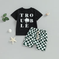 Trouble Checkered Set - The Ollie Bee