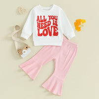 Valentines Flare Pants Set - The Ollie Bee