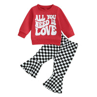 Valentines Flare Pants Set - The Ollie Bee