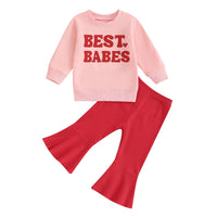 Valentines Flare Pants Set - The Ollie Bee