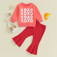 Valentines Flare Pants Set - The Ollie Bee